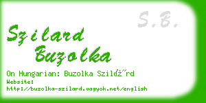 szilard buzolka business card